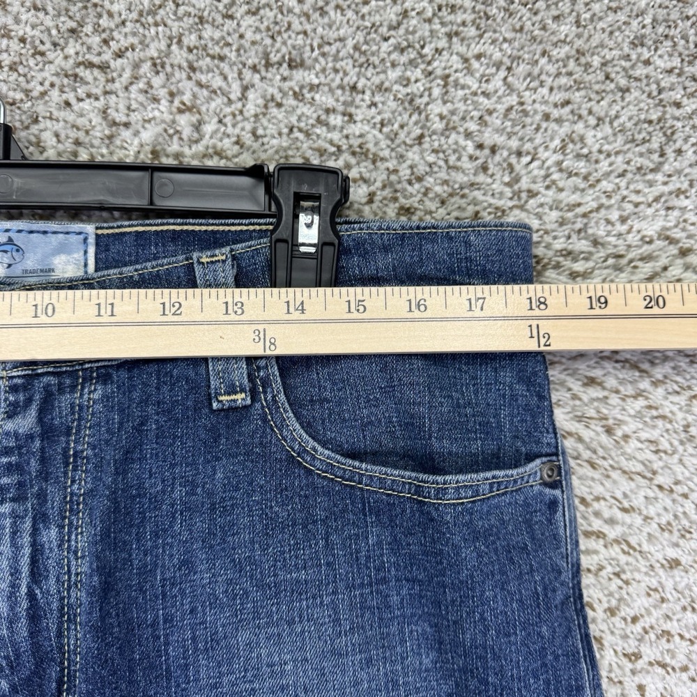 New Southern Tide Jeans Men's 36x30 Blue Denim Bootcut Tailored Fit Medium Wash - Picture 4 of 16